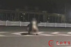 女子南宁街头拍裸照 狂奔不雅视频引来警察蜀黍
