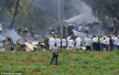 一架载104人飞机在古巴机场坠毁　3人幸免于难
