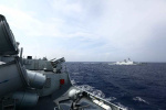 东部战区海军舰艇编队实战化训练穿过台湾海峡