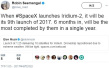 SpaceX上周末顺利实现两次猎鹰9号火箭回收
